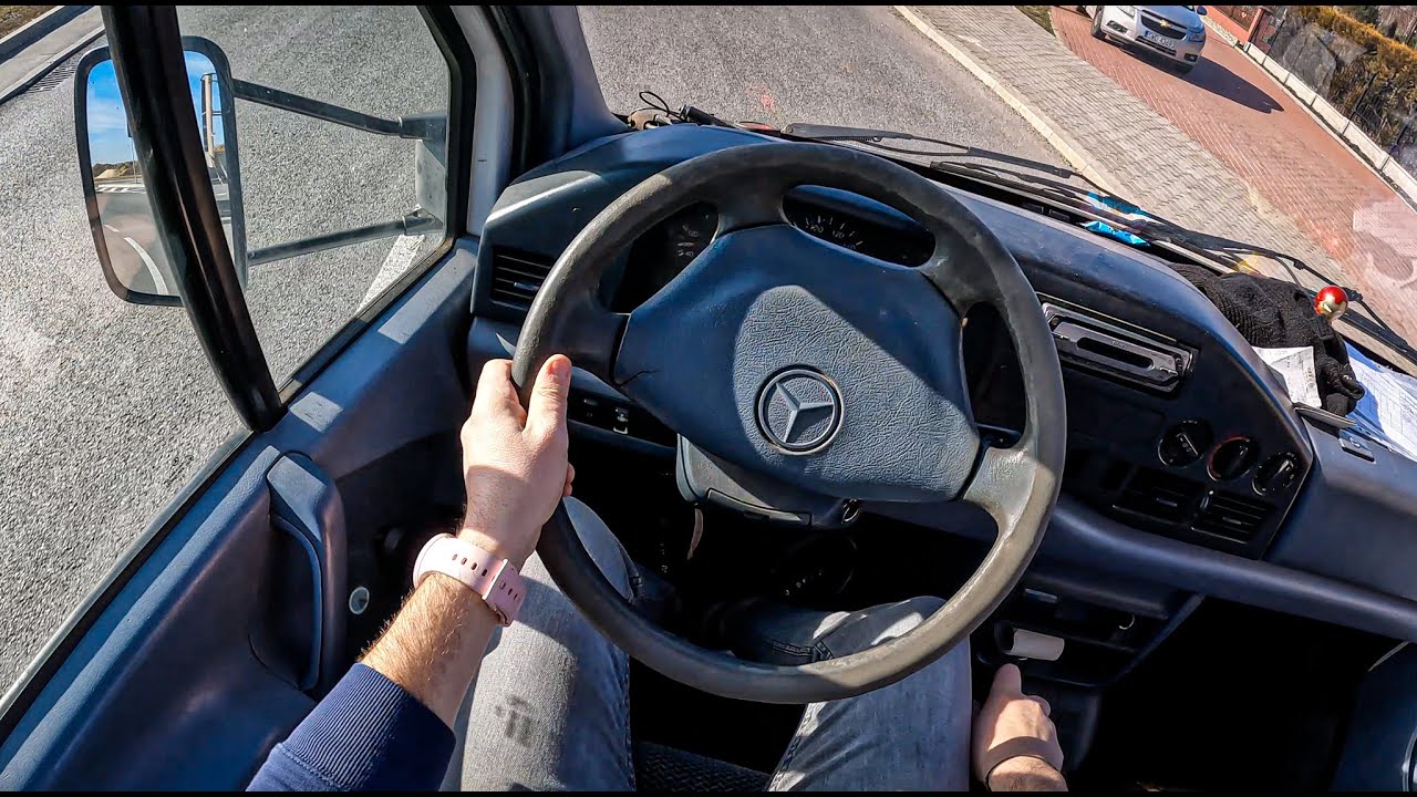 1997 Mercedes Sprinter I [2.9 TD 102HP] | POV Test Drive #1110 Joe Black