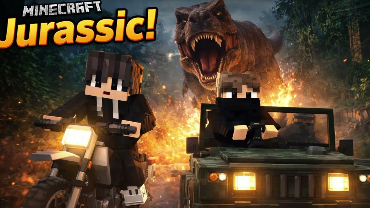 Minecraft Jurassic World Me Fas Gaye 😨 | Dinosaurs Horror Attack