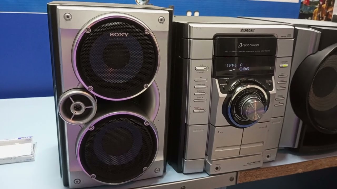 SONY MHC-RG475S, чистка лазера спец диском и головок кассетника спец кассетой
