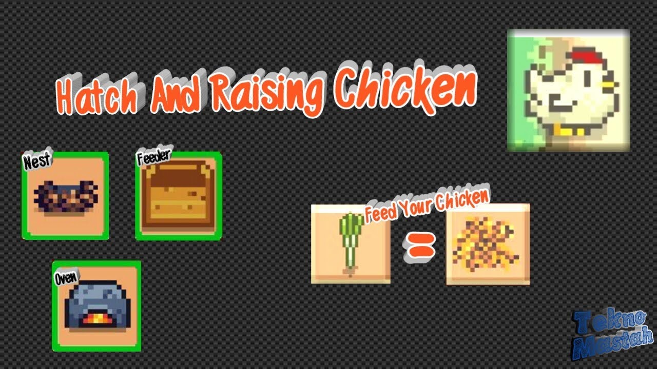 Pixel Survival 3 - Hatch And Raising Chiken