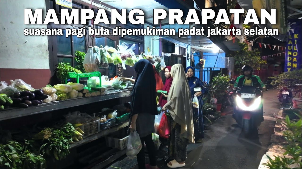 SUASANA PAGI BUTA DI DALAM GANG PEMUKIMAN PADAT JAKARTA | real life in jakarta city