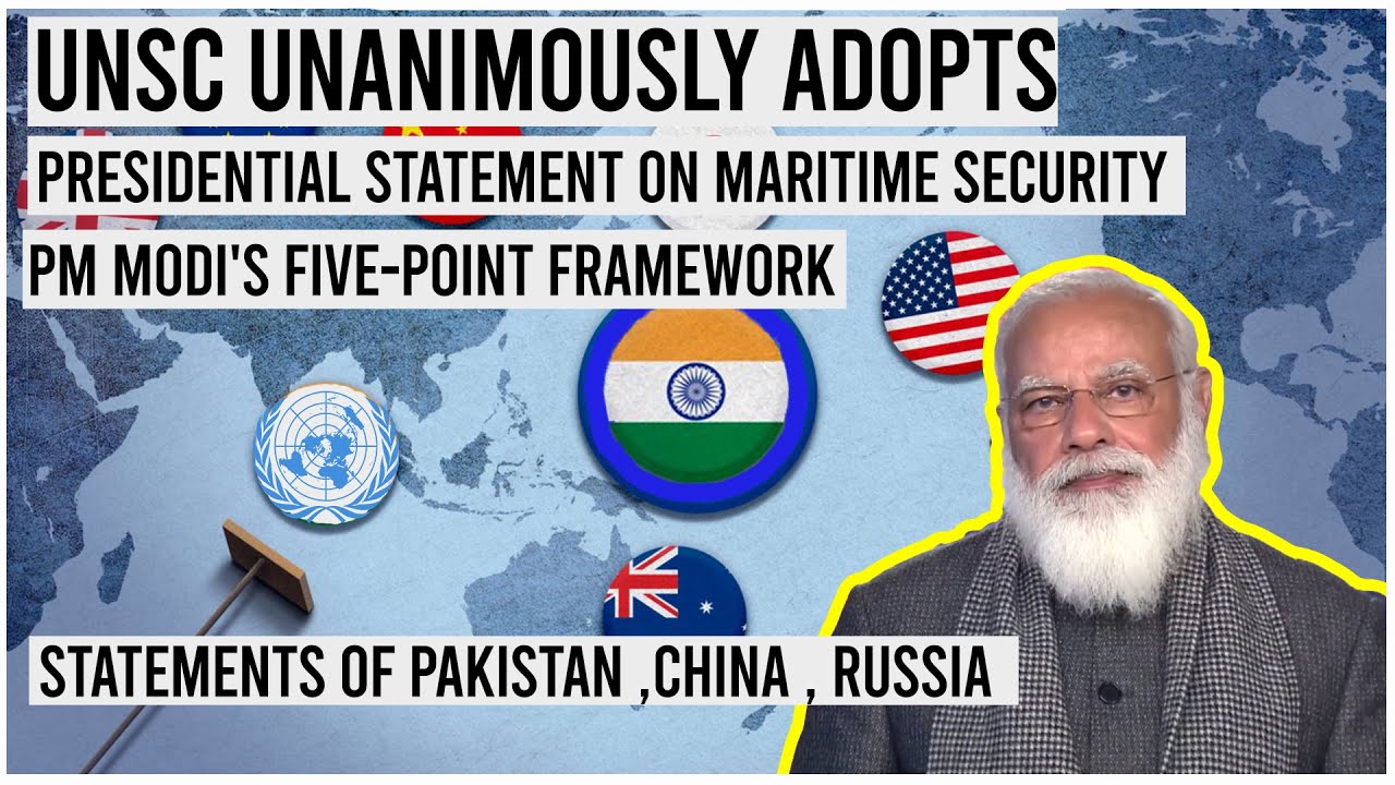 UNSC unanimously adopts Presidential Statement on maritime security