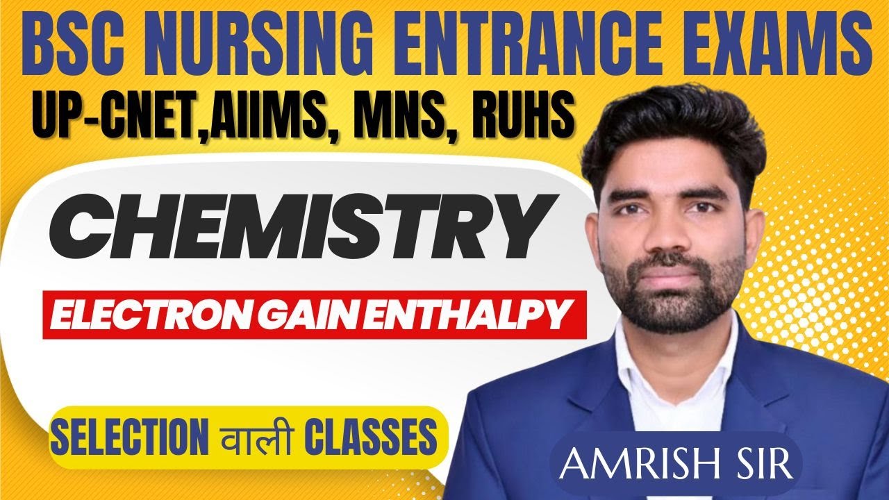 Chemistry Class for UP-CNET, B.Sc Nursing Entrance Exams #upcnet #biology #nursingentrance