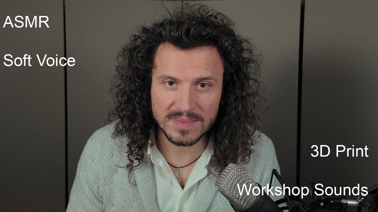 Deep Voice ASMR &mdash; Completing a 3D Print With Soft Ambient Sounds & Slow Counting