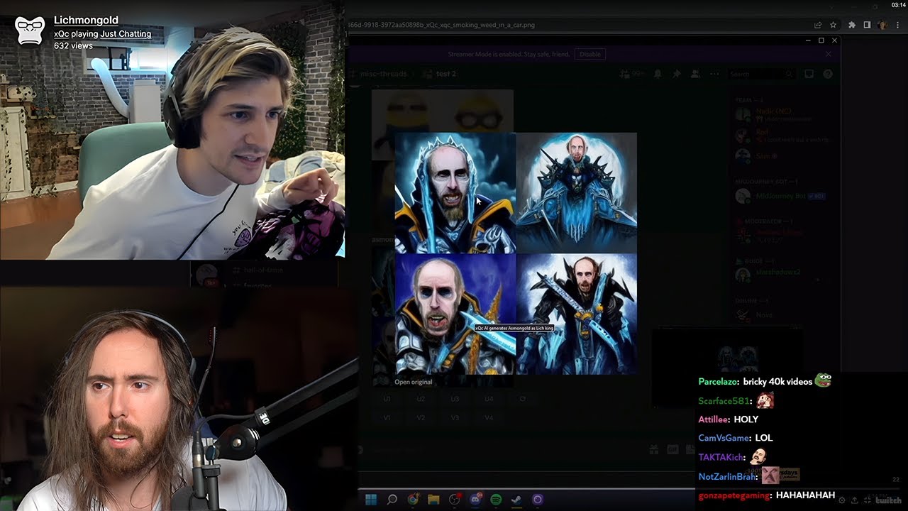 xQc brutally roasts Asmongold