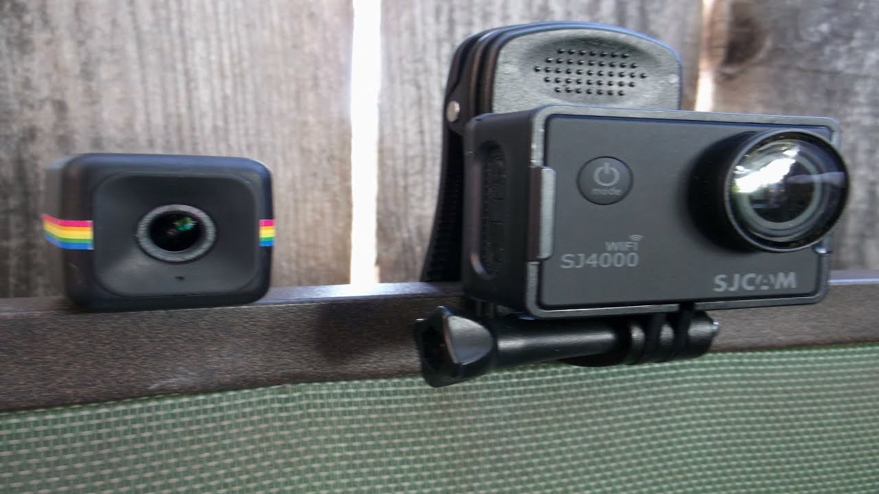 Polaroid Cube 13 mbps  vs SJCAM SJ4000 15 mbps bit rate test.