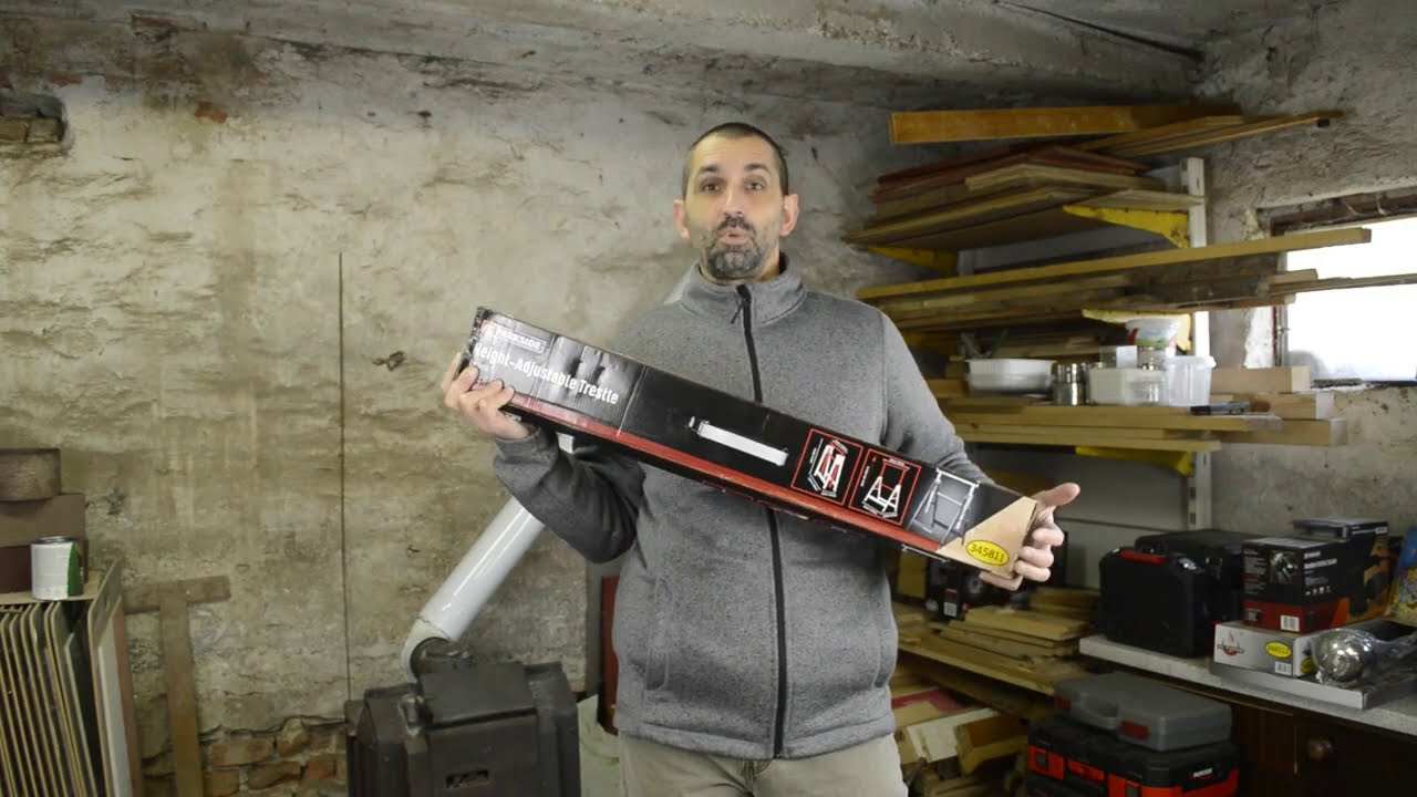 Parkside magasságban állítható alátámasztó bak összeszerelés , kicsomagolás ( Lidl ) Unboxing