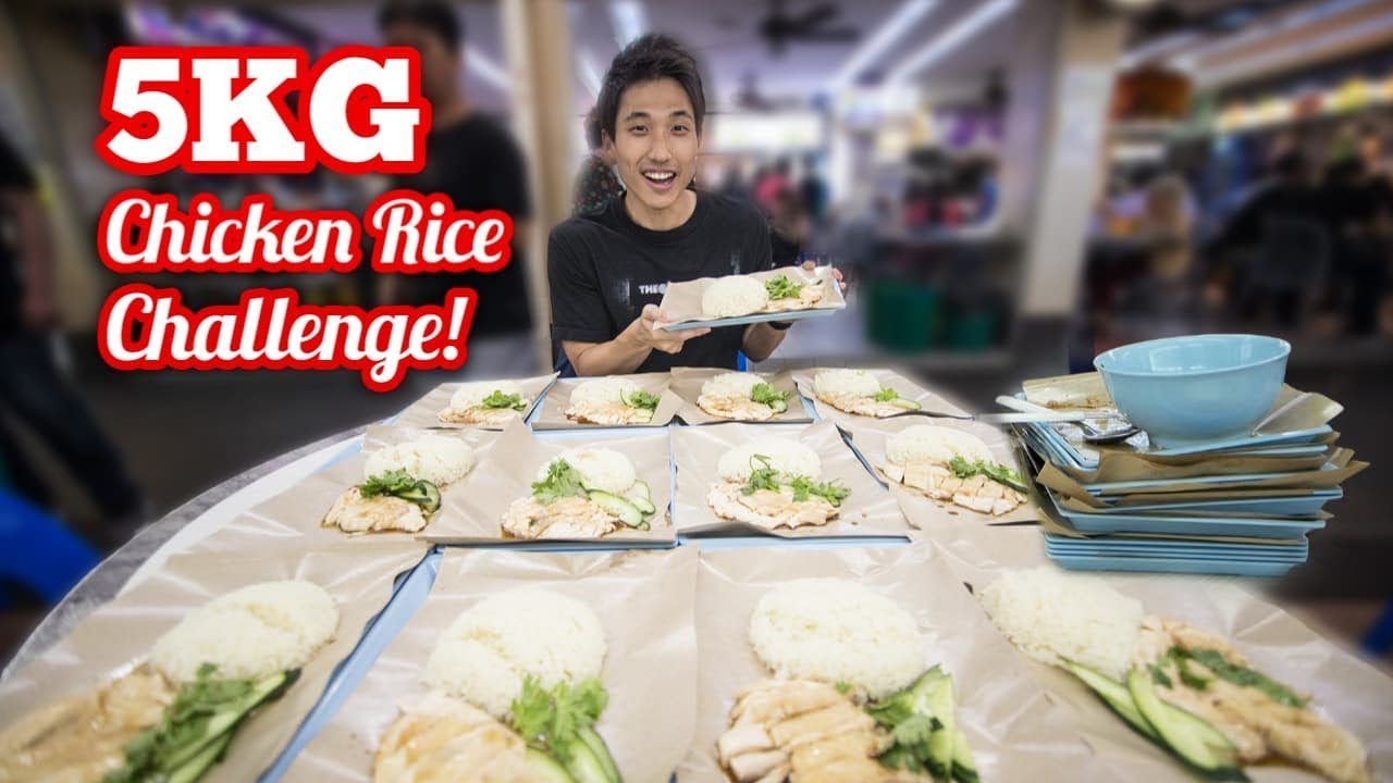 5KG Chicken Rice Challenge! | Hainanese Chicken Rice in Singapore!