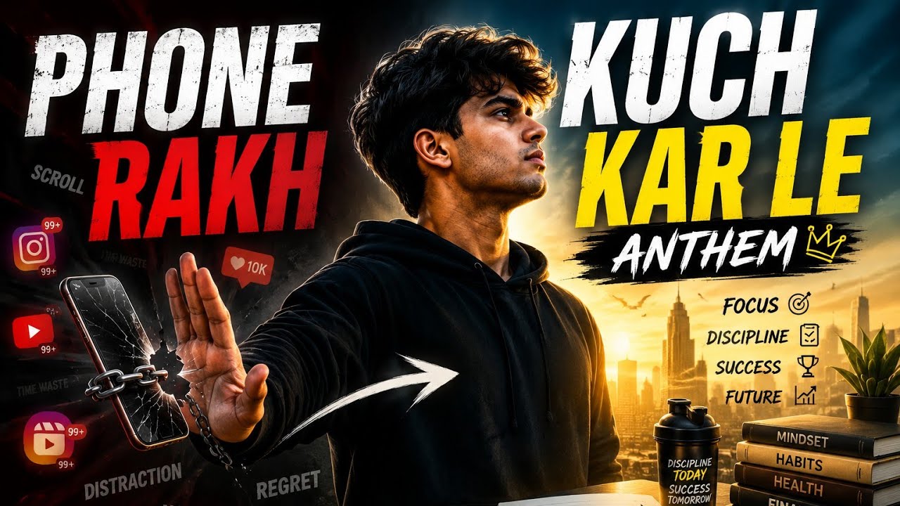 Phone रख, कुछ कर ले 🔥 | उठ जा Anthem | Hindi Rap for Indian Youth 2026 #indianyouth #cjp #RiseUp