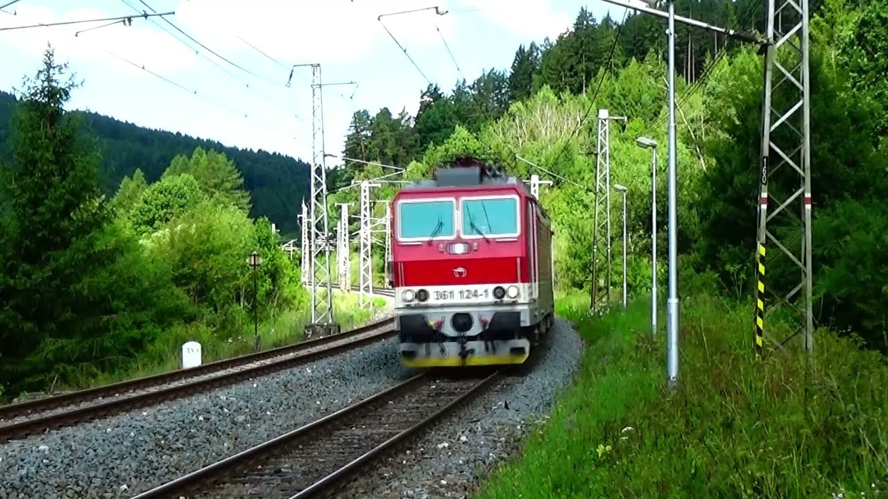 Lidecko i lokomotywy serii 361 z pociągami międzynarodowymi. 2025.07