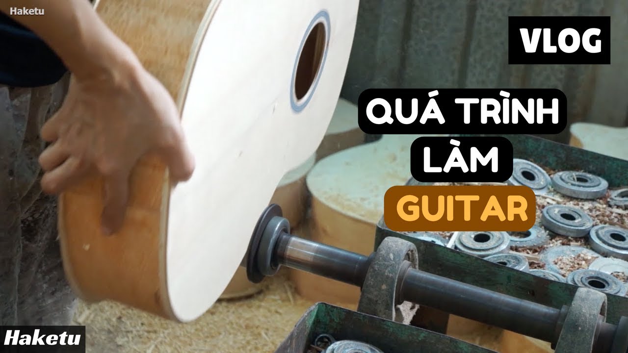 Quá trình làm ra một cây đàn guitar - tham quan xưởng đàn Ba Đờn | Vlog