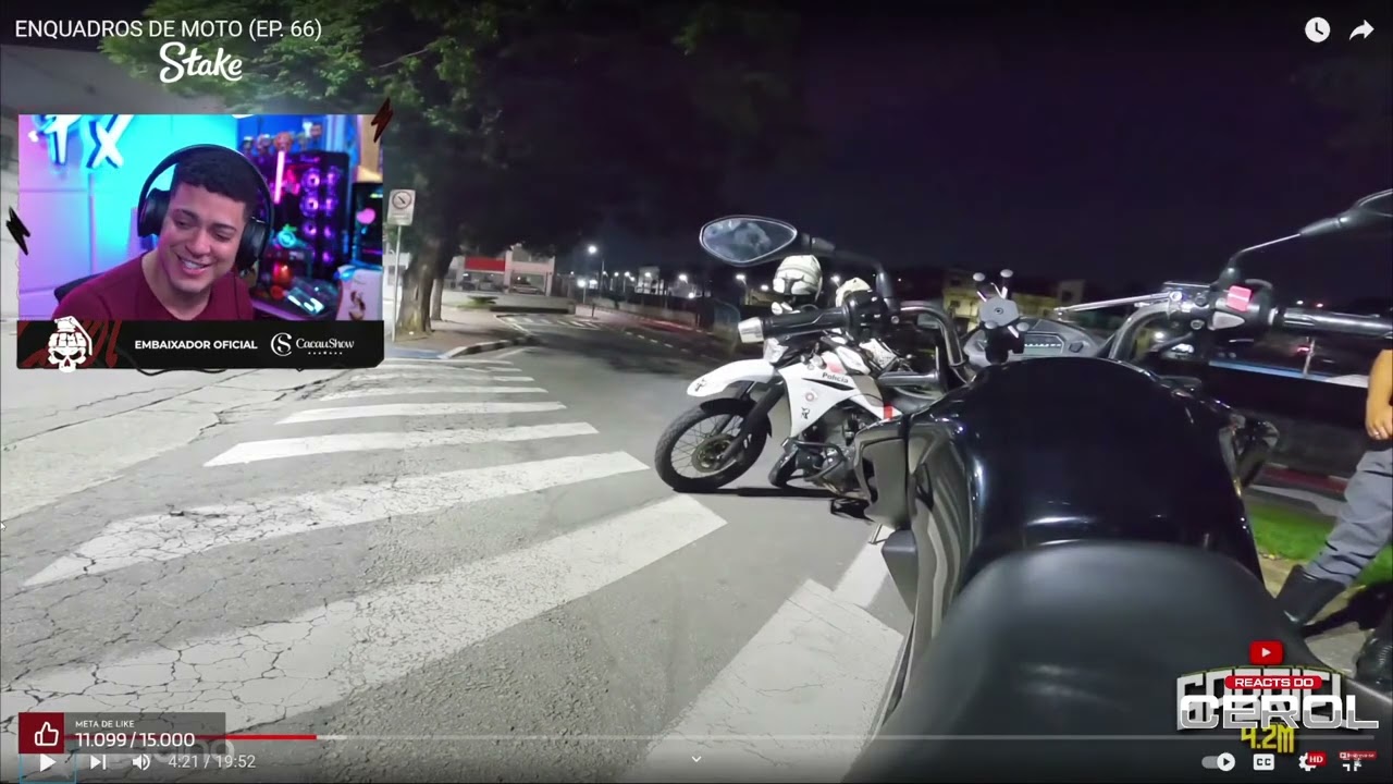 CEROL REAGINDO - ENQUADRO DE MOTO (EP. 66)