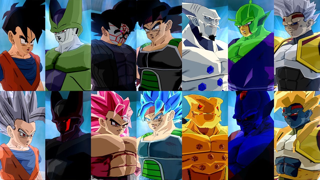 Guerreros Z Todas las Formas - Dragon Ball Z Transformaciones Parte 5