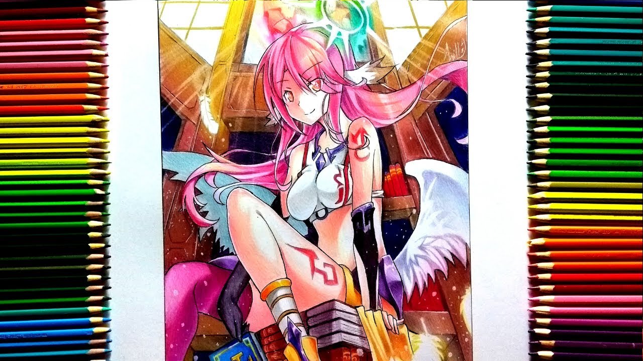 Drawing - Jibril ( No game no life ) [ (ノーゲーム・ノーライフ ]