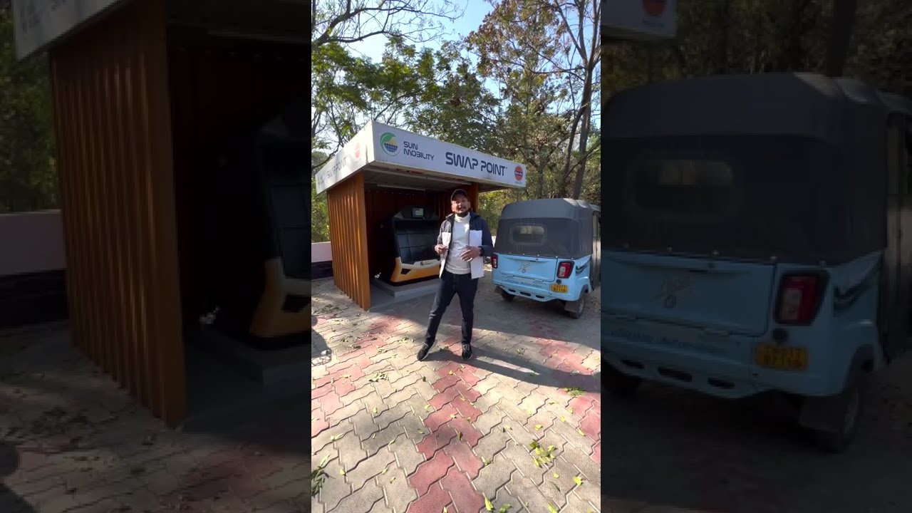 Affordable & accessible EVs for all: SUN Mobility Battery Swapping demonstration by Gagan Choudhary