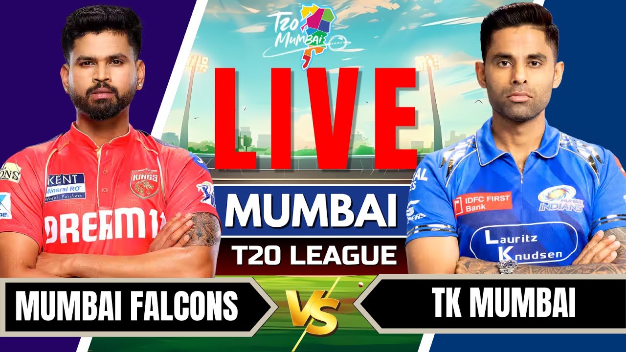 Mumbai T20 live - Mumbai Falcons vs TK Mumbai | 10th T20 Mumbai T20 2025 | SBMF vs TK live