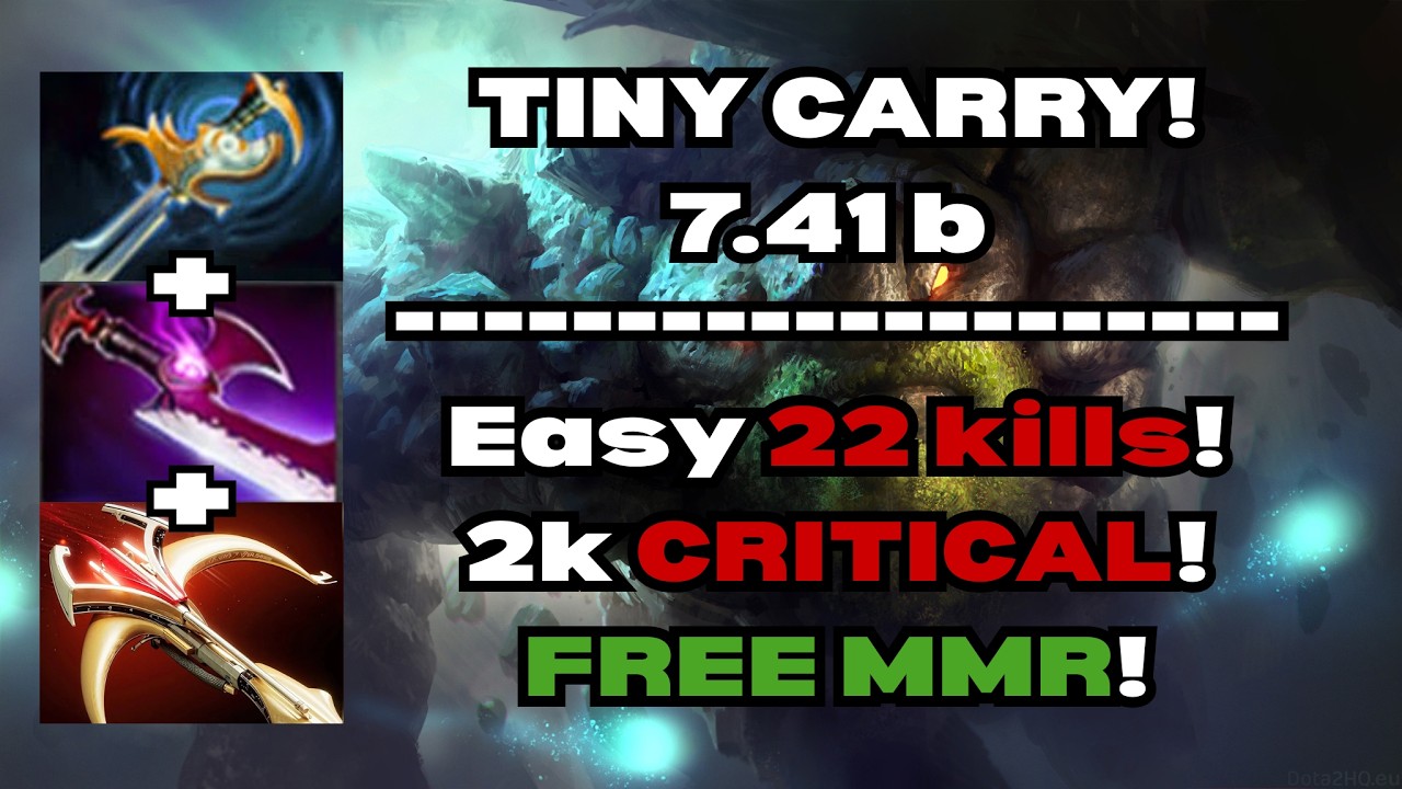 TINY CARRY! GODMODE 22 Kills | Dota 2 Gameplay