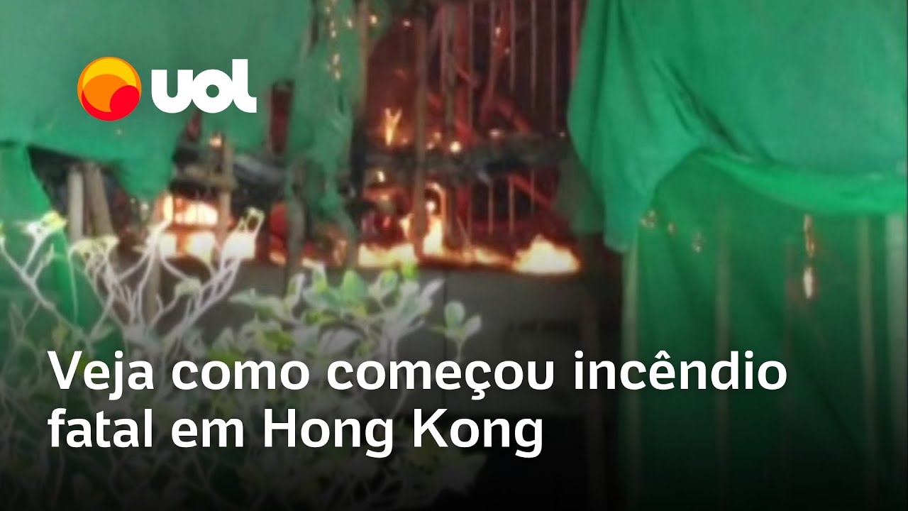 Vídeo mostra início de incêndio fatal em Hong Kong; veja