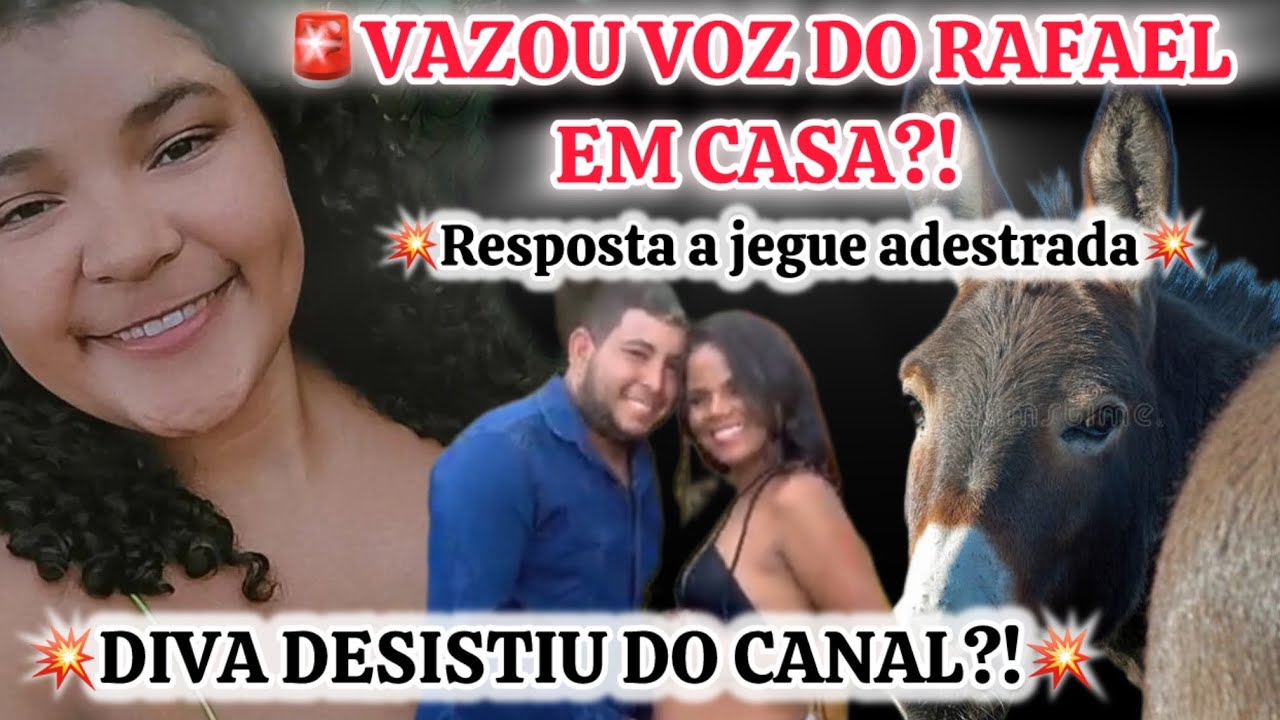 🚨DIVA DESISTIU DO CANAL?!VOZ DO RAFAEL NA CASA DA ANINHA?!RESPOSTA PARA JEGUE ADESTRADA MINHA FÃ!!😘🤡