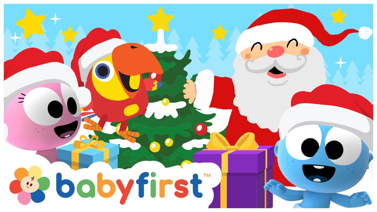 Happy Holidays 2024 | Christmas Videos for Kids with Color Crew, GooGoo, Larry & more | BabyFirst TV