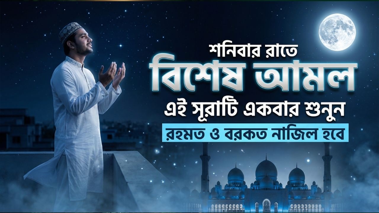শনিবার রাতে এই সূরাগুলো শুনুন - জীন, ভুত, রোগ, দুশ্চিন্তা এবং মনের আশাপুর্ণ হবে ইনশা-আল্লাহ