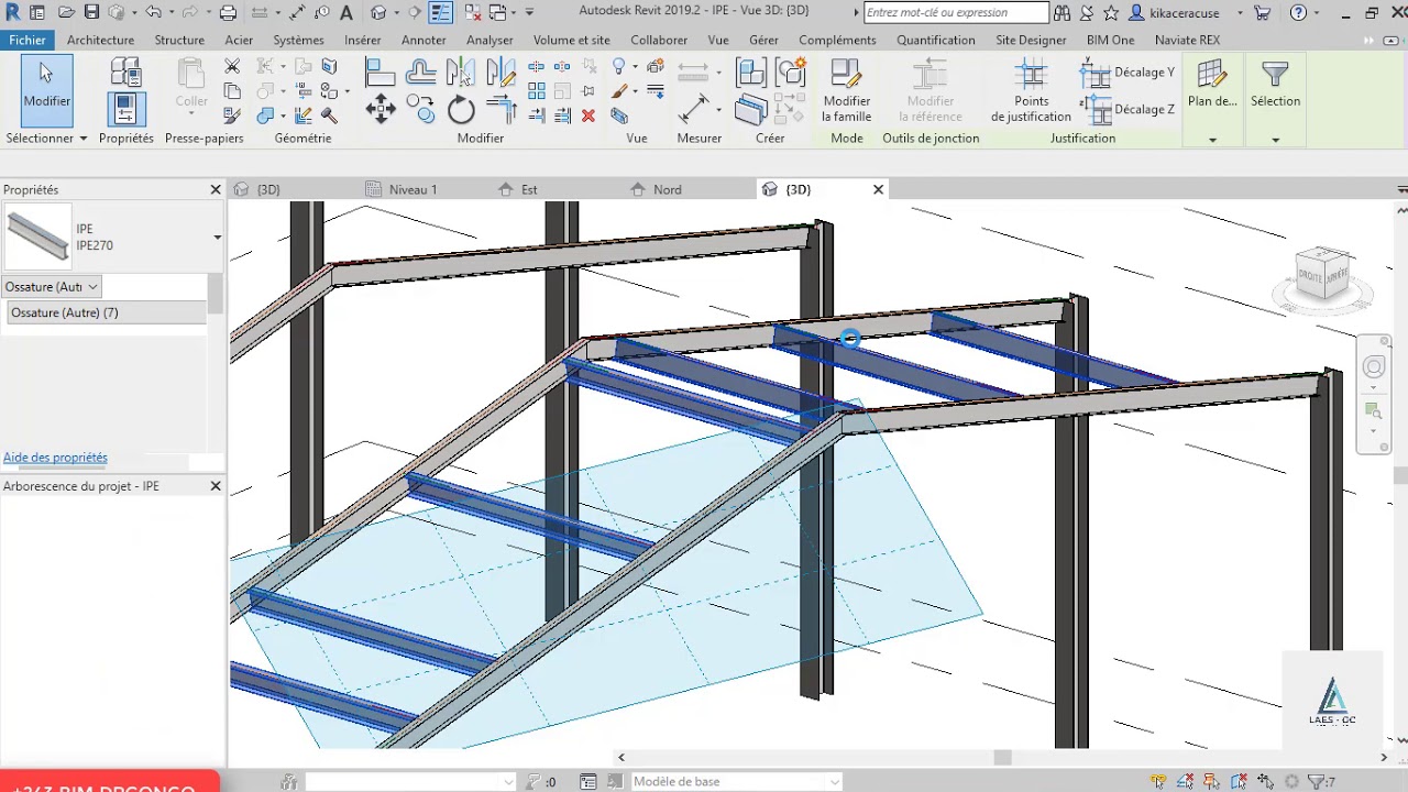 REVIT 2019 CONSTRUCTION METALIQUE Leçon 2