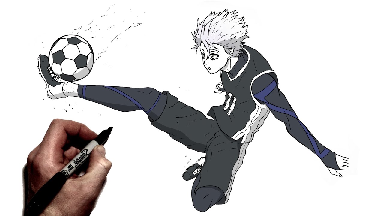 How To Draw Nagi Black Hole Trap | Step BY Step | Blue Lock