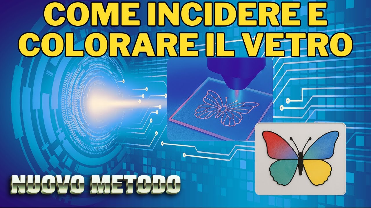 Dalla teoria alla pratica: incisioni colorate su vetro con laser