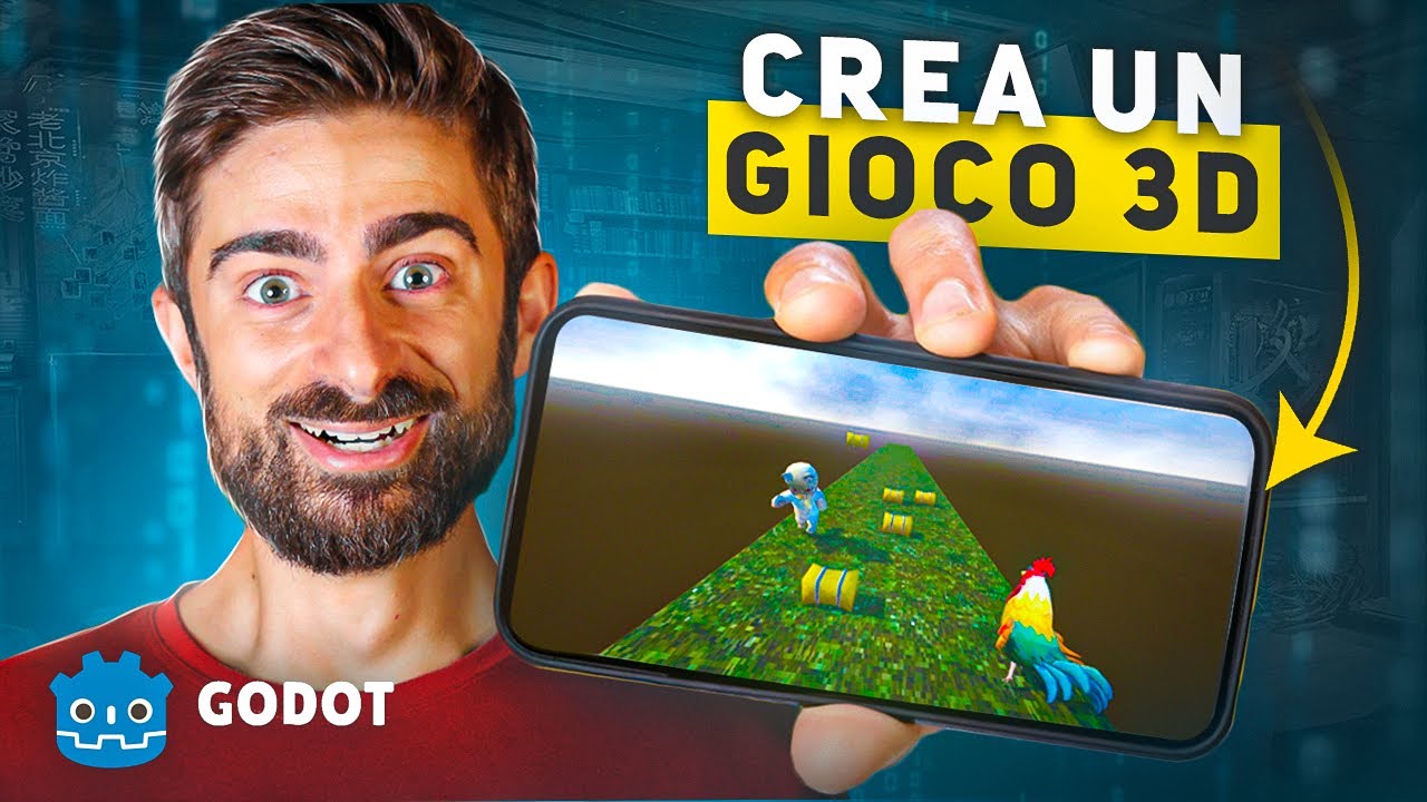Godot 3D Tutorial - Come Creare un Videogioco 3D per PC e Smartphone facilmente! PARTE 1 #godot
