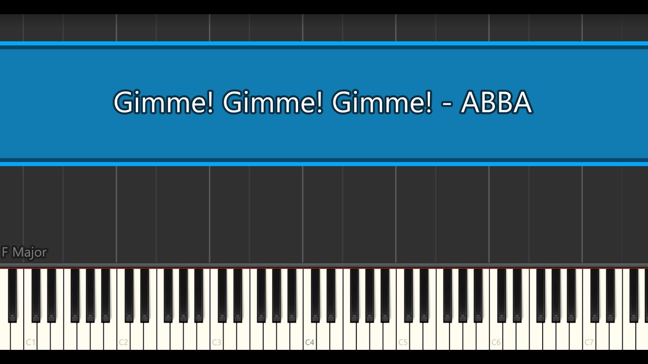 Synthesia - Gimme! Gimme! Gimme!; ABBA