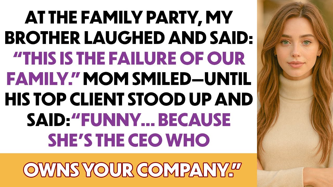 At The Family Party, My Sister Called Me “The Family Failure ” Her Boss Only Smiled And Said...