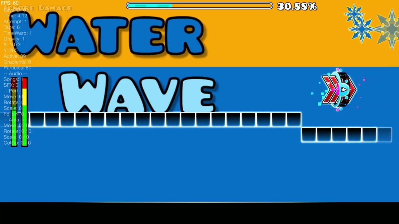 Day 2 of making a tidal wave themed levelz