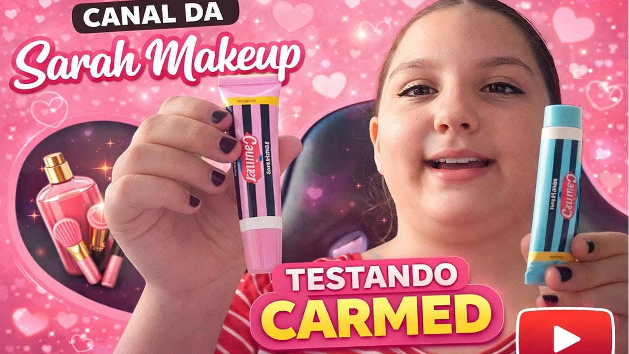 Testando o esfolheaste da Carmed e o Batom, gostaram | 