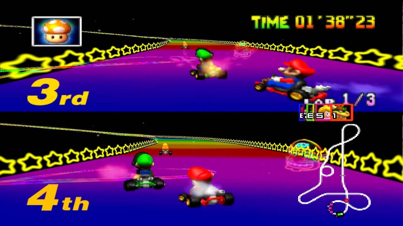Mario Kart 64 - Special Cup 2 Players: Mario & Luigi