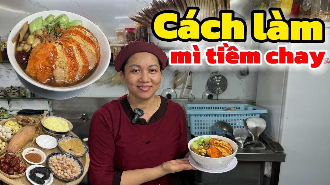 Cách làm mì tiềm chay vô cùng hấp dẫn (How to make extremely attractive vegetarian noodles)