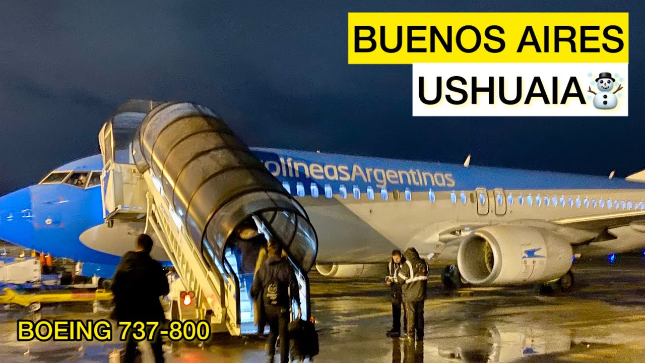 VUELO Buenos Aires Ushuaia - Aerolíneas Argentinas - Boeing 737-800