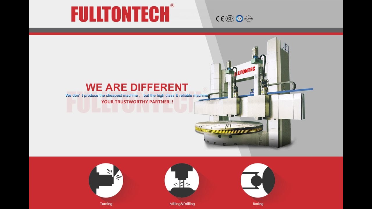 FULLTONTECH Vertical Lathe 5000mm VTL high speed cutting 2