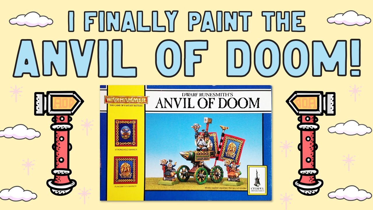 Painting a Warhammer Old World 4th Edition Dwarf Anvil of DOOM!