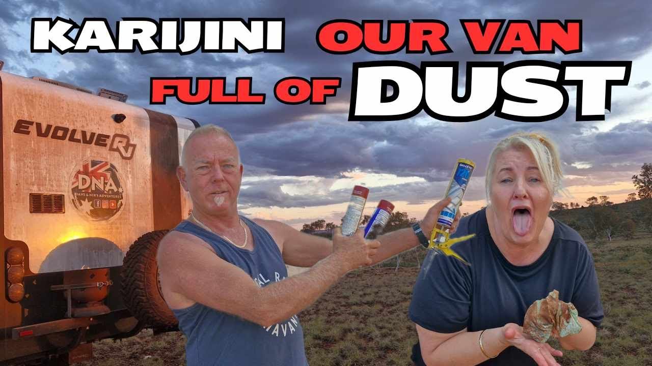 KARIJINI - WHAT WENT WRONG - RED DUST AND SILICONE - RAM 3500 HD - FREE CAMPING WITH A DOG - WOW !!!
