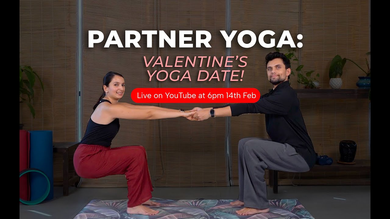Couples Yoga for Deeper Connection & Relaxation | Valentine’s Day Yoga Date
