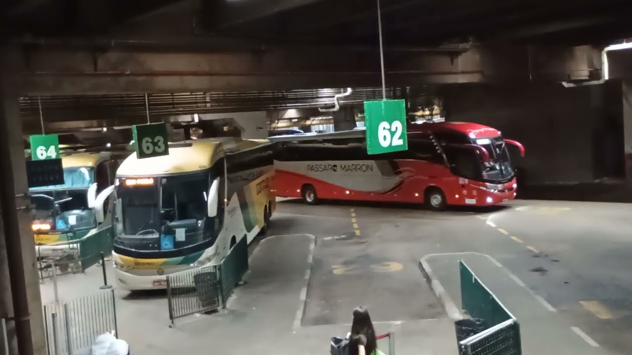 MOVIMENTAÇÃO DOS ÔNIBUS 🚍 ÁREA DE EMBARQUE NA RODOVIÁRIA DO TIETÊ EM SÃO PAULO - SP