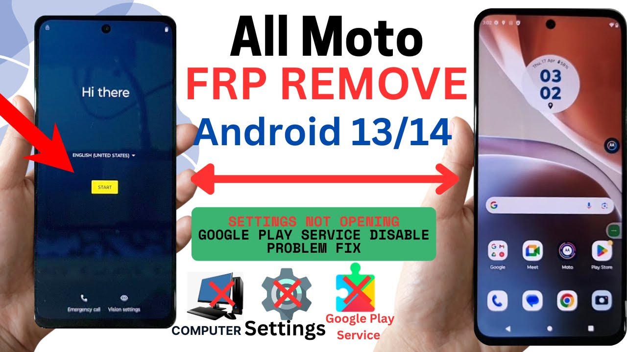 New Method Motorola FRP Bypass Android 13/14 | Moto Frp Bypass/Gmail Lock Remove Motorola Without Pc