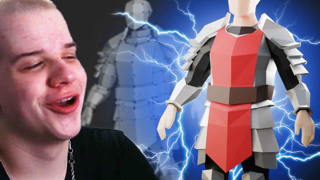 Создайте низкополигональную броню в BLENDER!