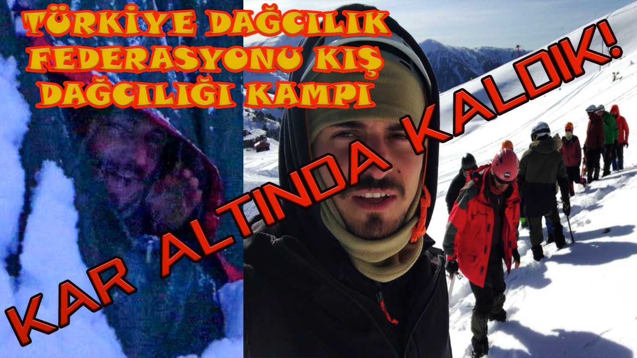 KAR ALTINDA KALDIK! Türkiye Dağcılık Federasyonu Kış Dağcılık Eğitim Zigana Kampı günlük vlog