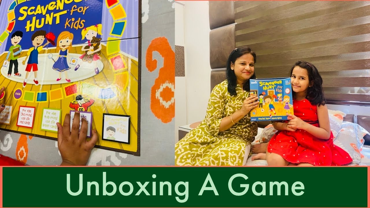 Unboxing Scavenger hunt #kidsgame #newboardgame
