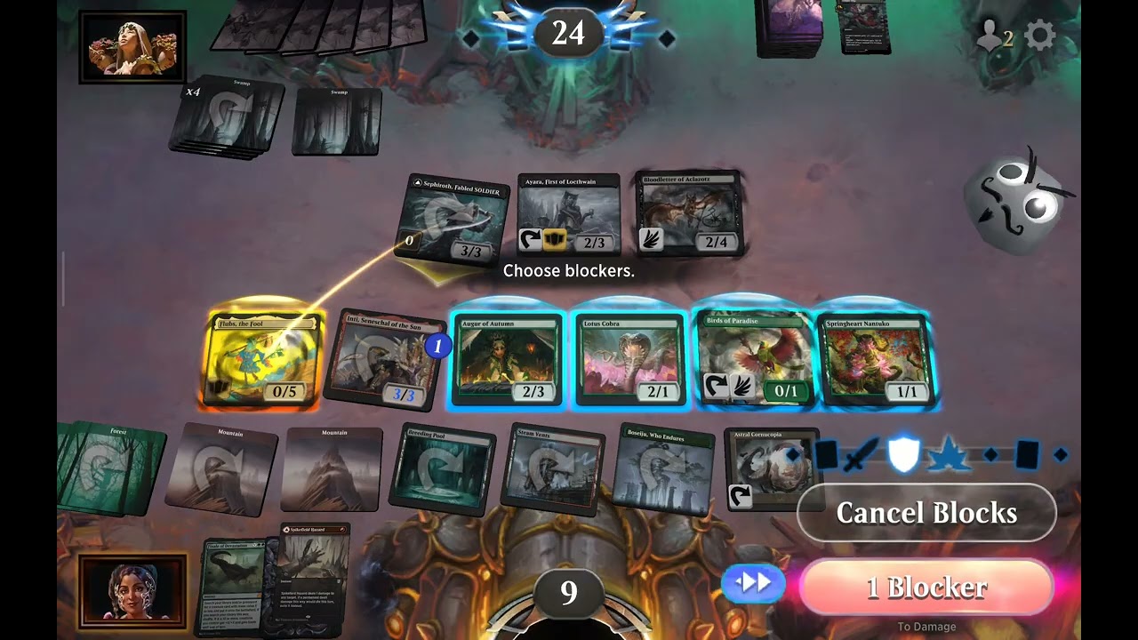 Brawl - Flubs, The Fool vs Ayara, First of Lochtwain MTG Arena