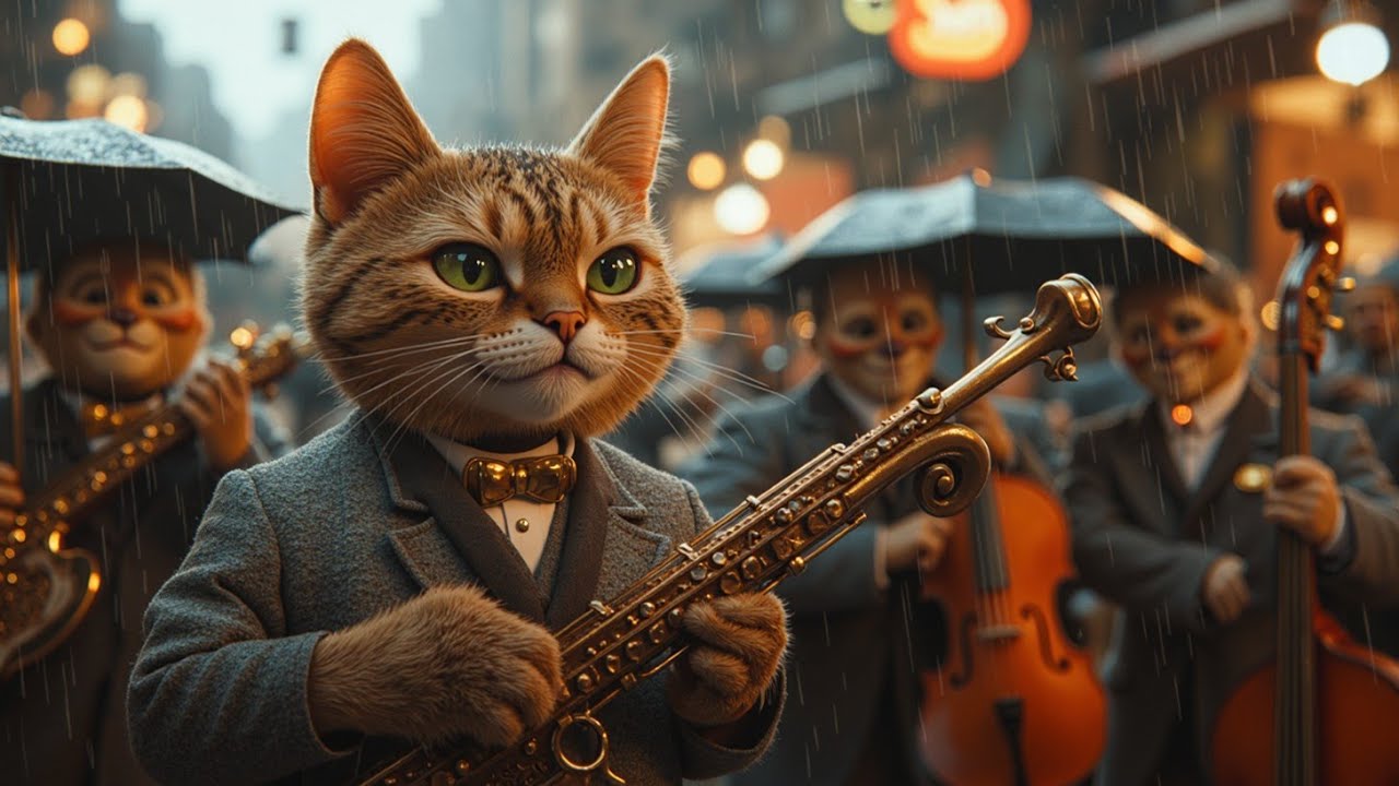 Slow Gypsy Jazz Instrumental Music for Rainy Days Cat Street Performance Ensemble