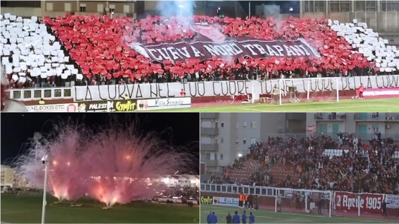 Trapani e tornato in Serie C | Coreografia e tifo contro Siracusa [07/04/2024] , Serie D