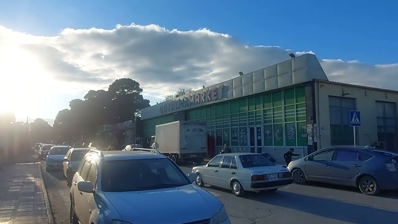 Прогулка с мамой по посёлку Насосный,H.Z Tağıyev qəsəbəsi 