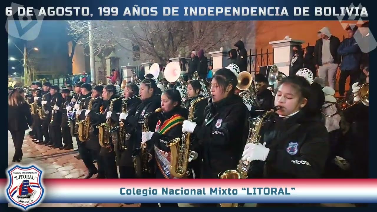 Desfile de Teas por los 199 años de Independencia de Bolivia 🇧🇴​🇧🇴​ | COLEGIO LITORAL | Parte 1 de 3